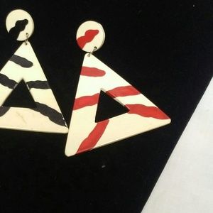Vintage triangle earrings